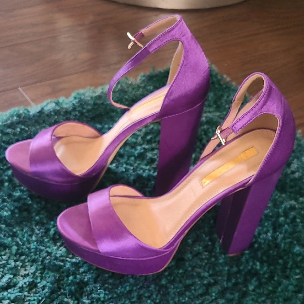 Liliana Vibrant Purple Platform Heels